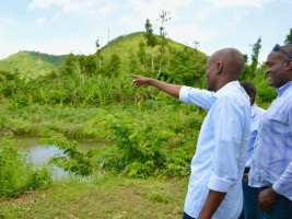 iciHaiti - Politics : Launch of the diversion works of the Baradè river