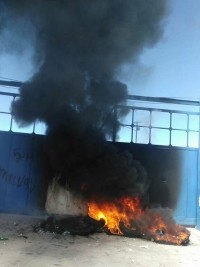 Haiti - Politic : Violent demonstration in Petit-Goâve