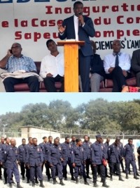 iciHaiti - USA : Inauguration of a fire station on Carrefour