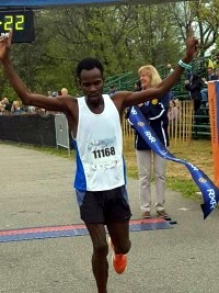 Haiti - Sports : The Haitian Petrus Cesarion, winner of the 10 km Long Island