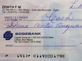 iciHaiti - Social : Rony Colin donates 250,000 Gdes to St. Therese Parish