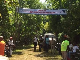 iciHaiti - Centre : Launch of a construction/rehabilitation project of 9.5 km of road