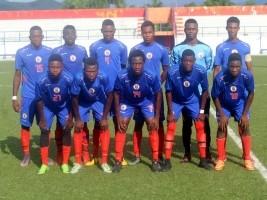 Haiti - Football : The Haitian selection U-20 men sparring partner of Clubs D1