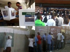 Haiti - Elections : The first voters cast their ballots