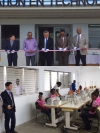 Haiti - Politic : Inauguration of a training center in clothing technology