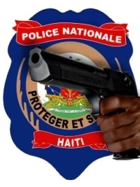 Haiti - Demonstrations : A police officer shot and thrown on tires on fire