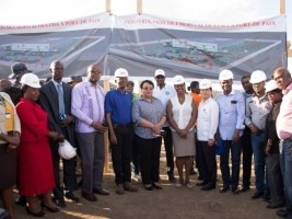 Haiti - Taiwan : Laying of the foundation stone of hospital OFATMA to Port-de-Paix