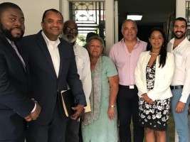 iciHaiti - Social : Minister Charles visits the family of the late journalist Jimmy Ménard