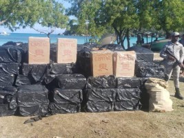 Haiti - DR : 3 million contraband cigarettes from Haiti seized at sea