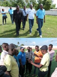 Haïti - Sports : Le Ministre constate l’état déplorable des infrastructures sportives au pays
