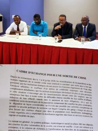 Haiti - Politic : The business, labor and popular sectors propose a joint framework for a way out of the crisis