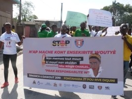 iciHaïti - Sécurité : Marche contre les accidents de la route