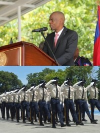 Haiti - Politic : Jovenel Moïse at the Graduation Ceremony of the 30th promotion of the PNH