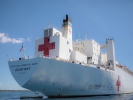 Haiti - Health : Mission in Haiti of the hospital ship of the United States Navy