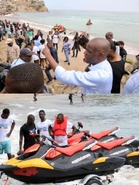 iciHaiti - Cap-Haitien : President Moïse continues the distribution of Jet-Ski