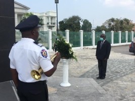 Haiti - Politic : Flash ceremony for the 217 years of the death of Toussaint Louverture