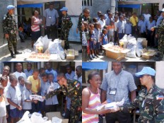 Haiti - Social : Port-au-Prince orphans and PHILCOY exchange gifts