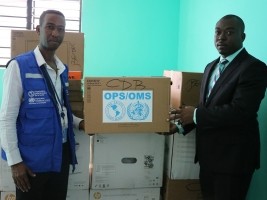 Haiti - PAHO / WHO : Donation of a second batch of IT equipment to the Director of West Health