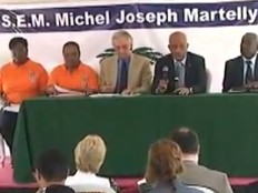 Haïti - Climat : Michel Martelly en visite au COUN