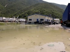 Haiti - Climate : The lake Azuei, overflows, first evacuations
