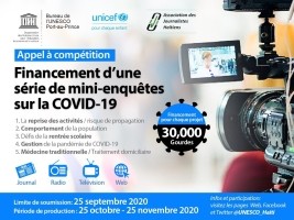 Haiti - NOTICE : Competition for the funding of mini-surveys on Covid-19, registrations open