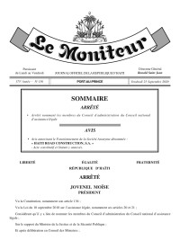 Haïti - Justice : Victoire de la Fédération des Barreaux d’Haïti sur l’Exécutif