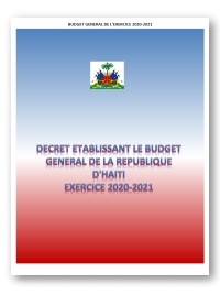 Haiti - Economy : All the details of Haiti's new budget (2020-2021) of 254 billion