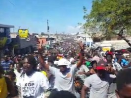 Haiti - Politic : Violent anti-Government demonstration, several gunshot wounds