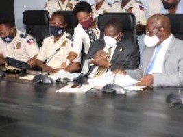 Haiti - Health : Signature of a care protocol for PNH agents