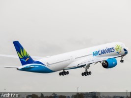 iciHaiti - Air Caraibe : An Airbus A350 lands for the first time in Haiti