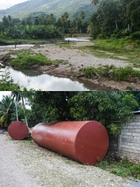 Haiti - Politic : Digging of a new bed for the Barradères river