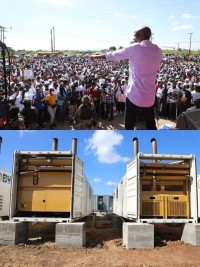 Haiti - Politic : Electricity 24/24 in Fort-Liberté, promise kept