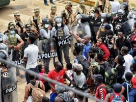 Haiti - FLASH : Violent clash between Haitians and Peruvian security forces