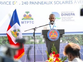 iciHaïti - Cayes : inauguration d'un système de pompage hydraulique solaire