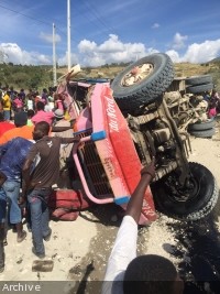 iciHaiti - Road report : 38 accidents more than 100 victims
