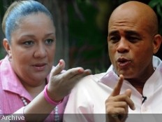 Haiti - Reconstruction : Michel Martelly and his wife in Kenscoff
