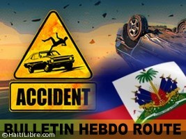 iciHaiti - Weekly road report : 21 accidents, at least 58 victims