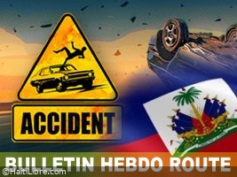 iciHaïti - Hebdo-route : 36 accidents, au moins 99 victimes