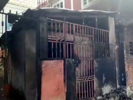 iciHaïti - Petit-Goâve : Violent incendie dans un dépôt de carburant illégal, 4 maisons détruites