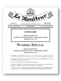 Haïti - Économie : Tous les détails du Budget Rectificatif  2020/2021 (Officiel)