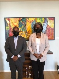 Haïti - Diplomatie : Le Chancelier Joseph s’est entretenu avec l’Ambassadrice US à l’ONU Linda Thomas-Greinfield