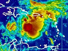 Haiti - Weather : 12 hours before the first effects of Emily