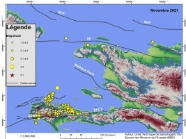 Haïti - Environnement : 155 séismes enregistrés dans le Sud (novembre 2021)