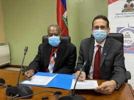 iciHaïti - Politique : Signature d’un accord avec l’ONU contre la corruption