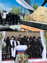 Haïti - Politique : Le P.M. Henry a déposé une gerbe de fleurs au mémorial de Saint-Christophe