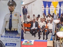 iciHaiti - PNH : Funeral of police officer Joseph Dioc Blada