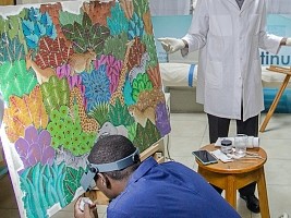 iciHaiti - UniQ : Restoration of paintings from the permanent collection of the Art Center