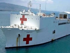 Haiti - Humanitarian : «Irene» force the hospital ship «USNS Comfort» to suspend its mission