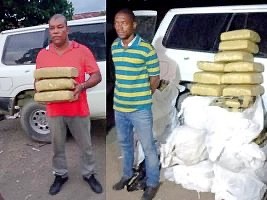 iciHaiti - Justice : 2 police officers arrested in possession of 352 kg of marijuana