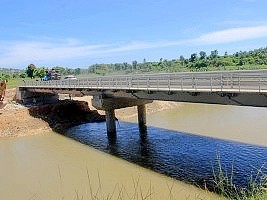Haiti - Reconstruction : Inauguration of the temporary bridge over the Grand'Anse river